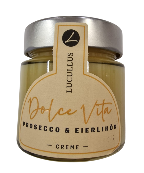 Aufstrich Prosecco Creme mit Eierlikör